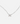 Clover leaf diamond white gold silver necklace