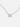 Clover leaf diamond white gold silver necklace