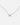 Clover leaf diamond white gold silver necklace